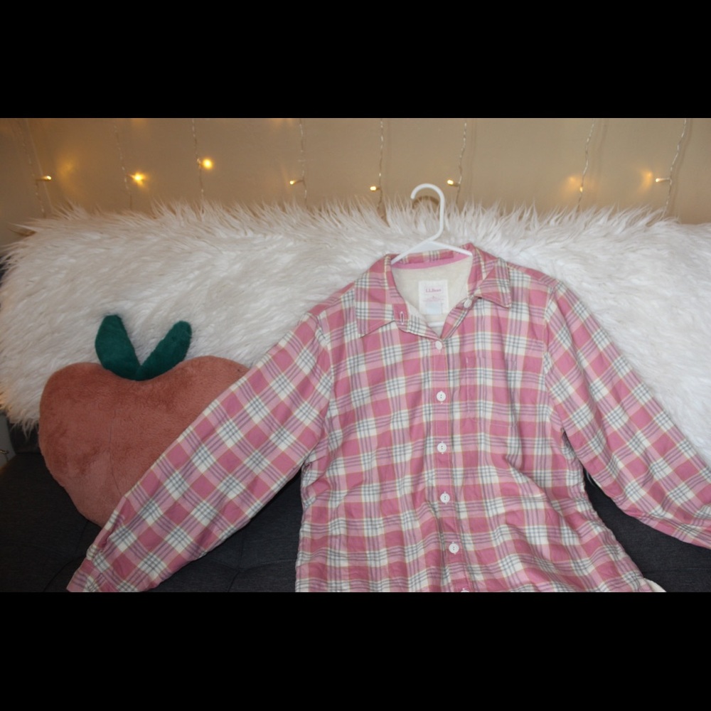 LL Bean fleece flannel